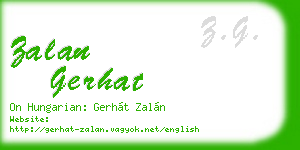 zalan gerhat business card